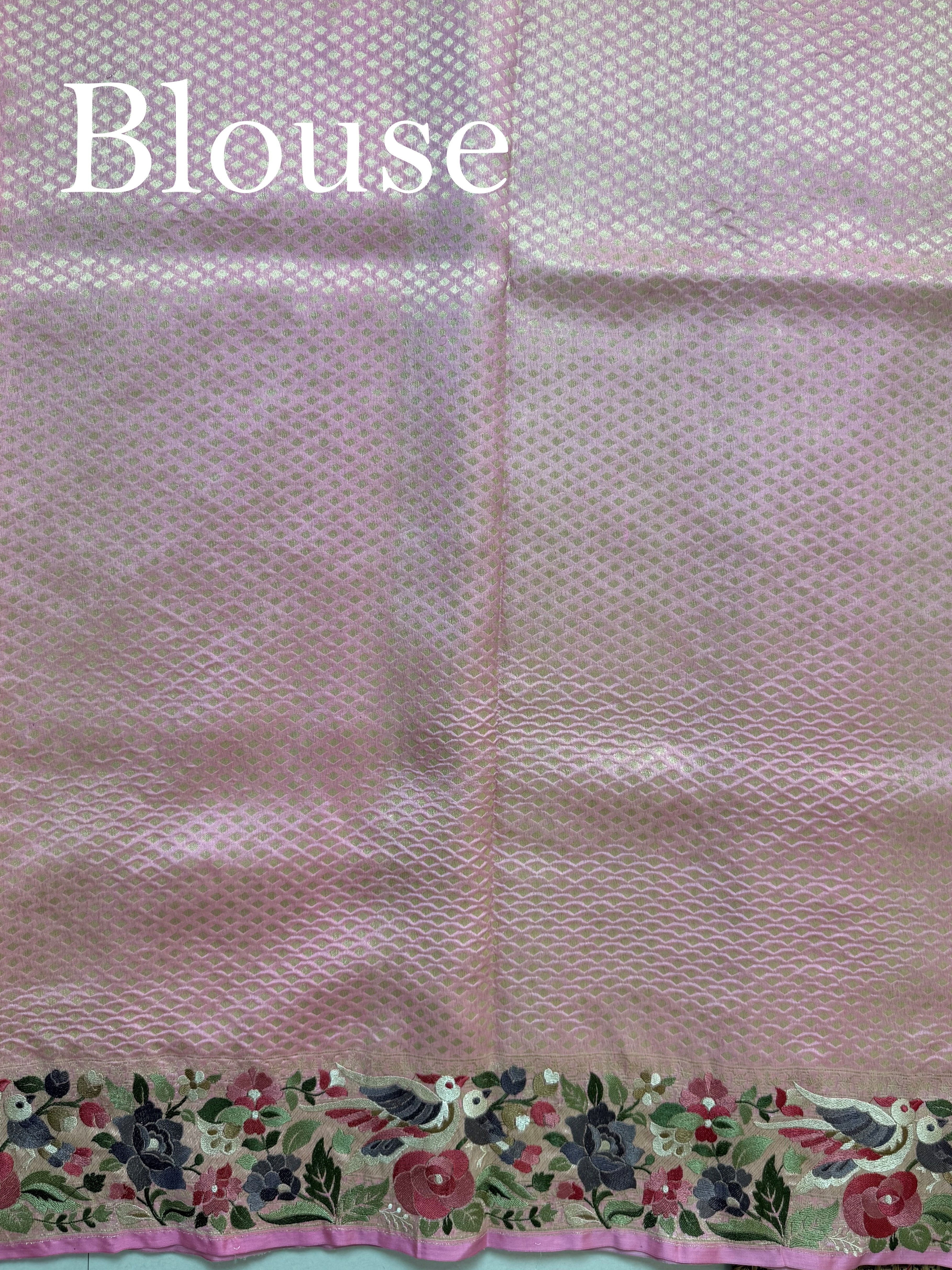 Katan Silver 100% Pure Silk  - Manoranjitham Weaves - Handloom Store