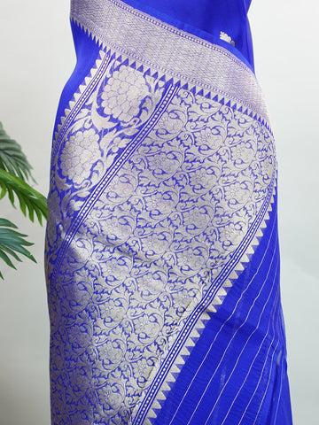 Katan This kora saree features delicate woven buttis and offers a light, comfortable drape. Isha - Banarasi Kora Saree | Woven Buttas - Manoranjitham Weaves - Handloom Store