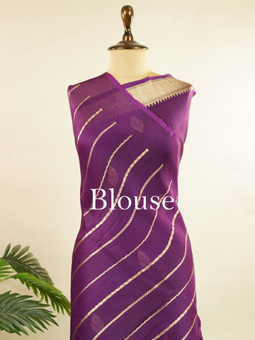 Katan This kora saree features delicate woven buttis and offers a light, comfortable drape. Ishika - Banarasi Kora Saree | Woven Buttas - Manoranjitham Weaves - Handloom Store