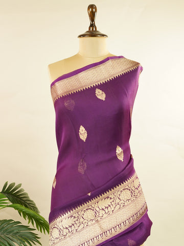 Katan This kora saree features delicate woven buttis and offers a light, comfortable drape. Ishika - Banarasi Kora Saree | Woven Buttas - Manoranjitham Weaves - Handloom Store