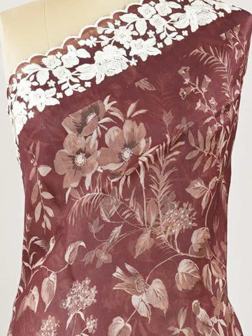 Organza A delicate Organza saree with digital prints and subtle embroidery, combining modern elegance with graceful charm. Lalitambika - Organza Saree | Digital Print - Manoranjitham Weaves - Handloom Store