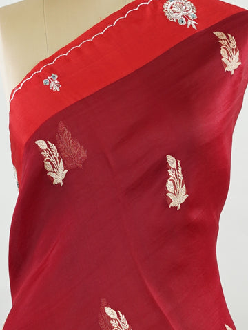 Organza Elegant red organza saree featuring exquisite embroidery for a stunning festive look.br data-start=85 data-end=88The sheer, lightweight fabric creates a graceful and flowy silhouette.br data-start=158 data-end=161Beautiful embroidered detailing adds richness and refined craftsmanship.br data-start=233 data-end=236Perfect for weddings, parties, and special occasions where you want to stand out. Tanirika - Organza Saree | Embroidered - Manoranjitham Weaves - Handloom Store