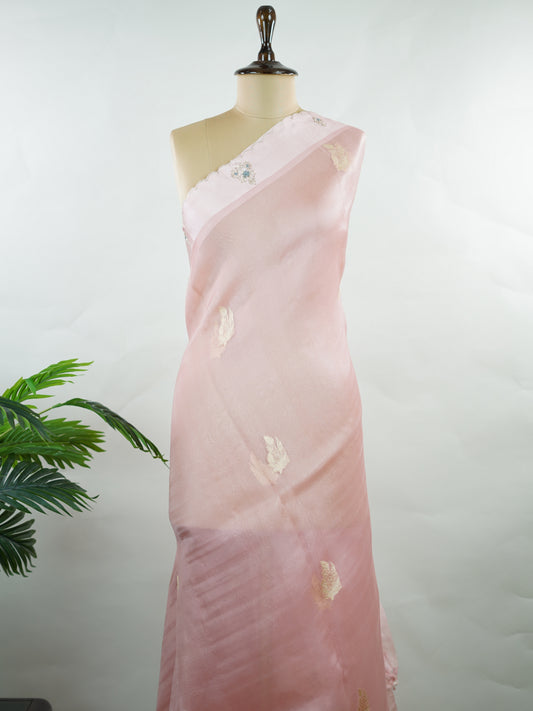 Organza Organza Embroidery Kalindiya - Manoranjitham Weaves - Handloom Store