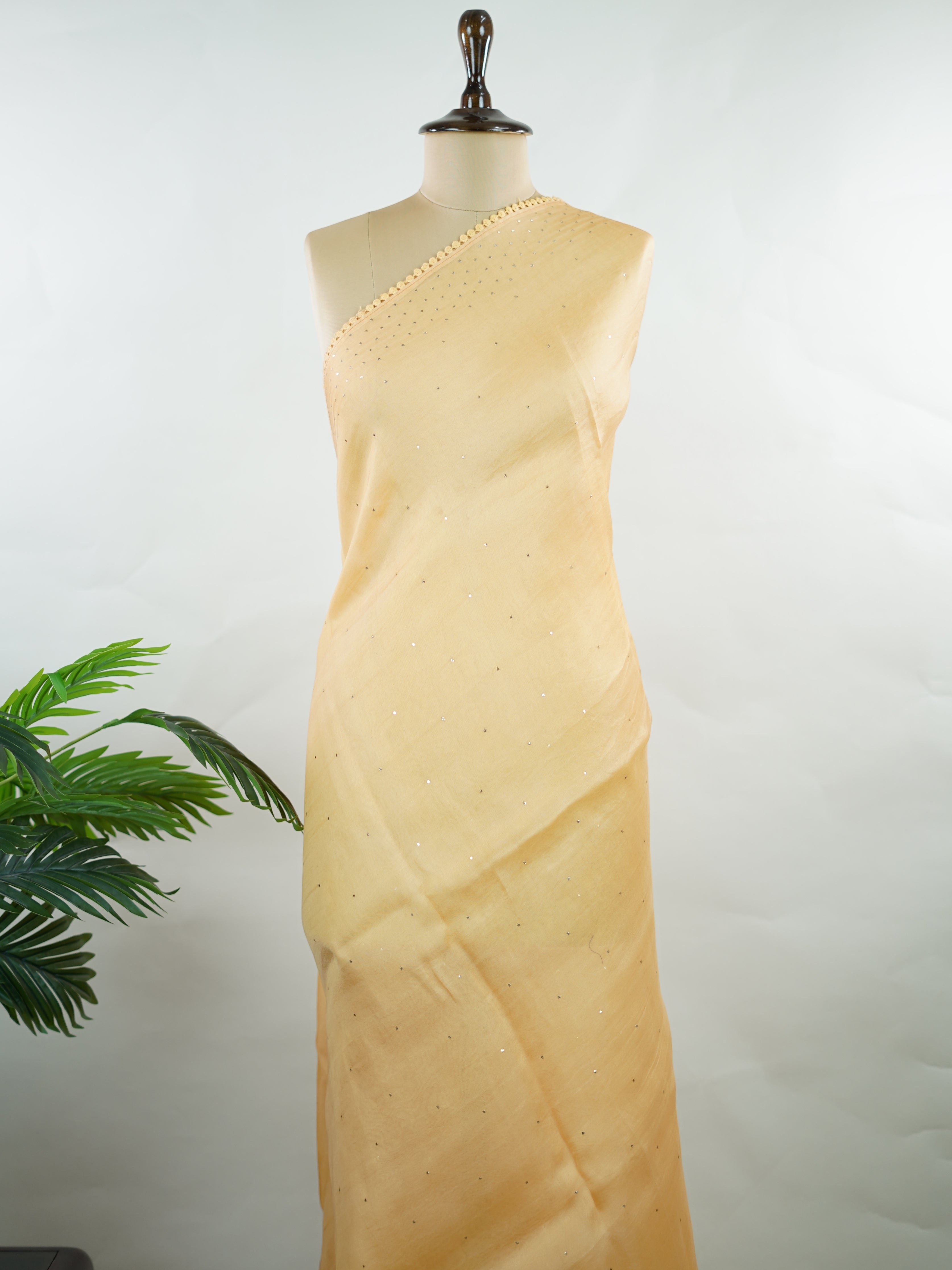 Organza Organza Embroidery Sharvani - Manoranjitham Weaves - Handloom Store