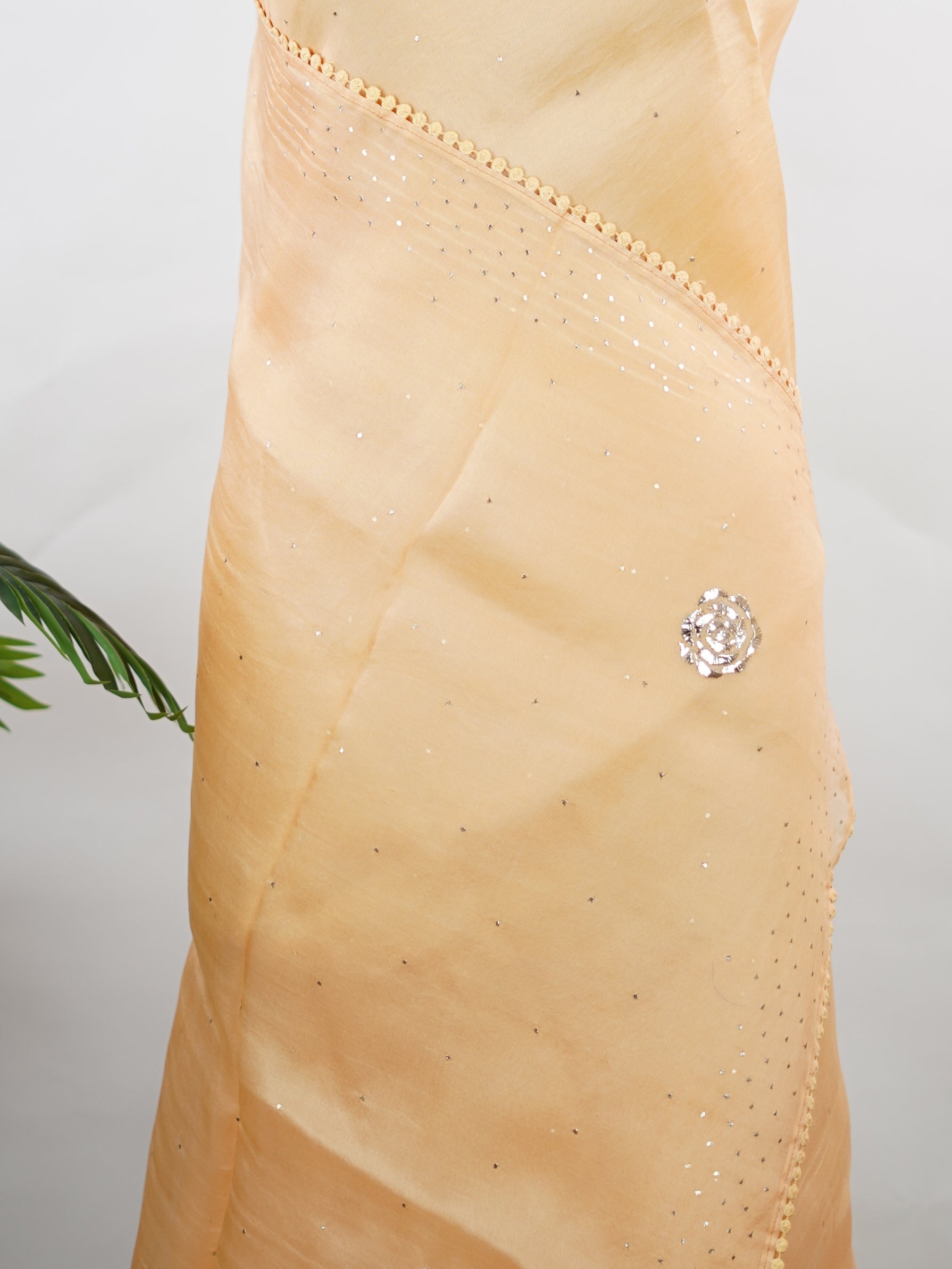 Organza Organza Embroidery Sharvani - Manoranjitham Weaves - Handloom Store