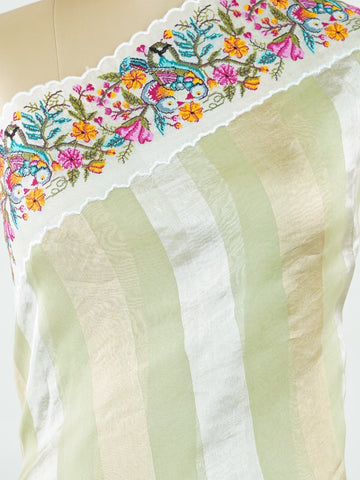 Organza Organza Embroidery Mokshitha - Manoranjitham Weaves - Handloom Store