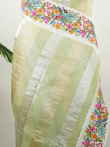 Organza Organza Embroidery Mokshitha - Manoranjitham Weaves - Handloom Store