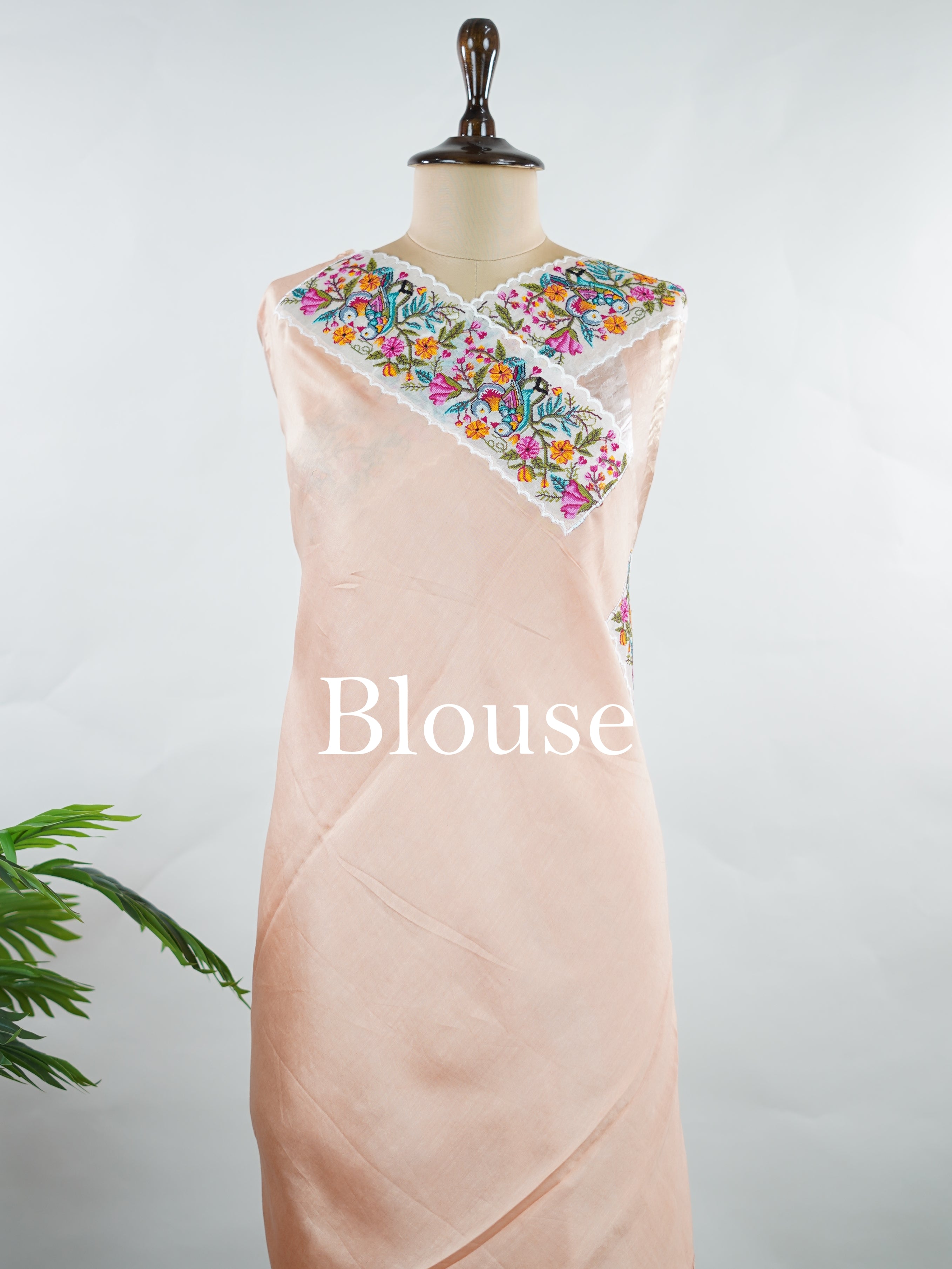 Organza Organza Embroidery Vedanthi - Manoranjitham Weaves - Handloom Store