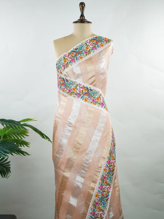 Organza Organza Embroidery Vedanthi - Manoranjitham Weaves - Handloom Store