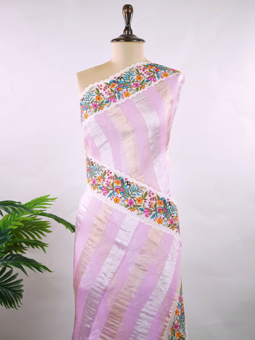 Organza Elegant organza saree in pink and white tones featuring intricate pitted point work on the pallu. The lightweight, sheer fabric drapes beautifully, giving a soft and feminine silhouette.br data-start=186 data-end=189Delicate handcrafted embroidery adds richness, detail, and timeless ethnic charm.br data-start=270 data-end=273Perfect for weddings, festive occasions, and special celebrations with graceful elegance. Rishmika - Organza Saree | Embroidered - Manoranjitham Weaves - Handloom Store