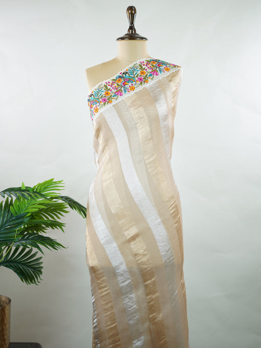 Organza Organza Embroidery Shreenika - Manoranjitham Weaves - Handloom Store