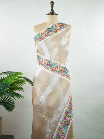 Organza Elegant organza saree in cream and white hues featuring exquisite pitted point work on the pallu. The sheer, lightweight fabric drapes gracefully, creating a soft and refined silhouette.br data-start=186 data-end=189Intricate handcrafted embroidery adds subtle richness, texture, and timeless charm.br data-start=272 data-end=275Perfect for weddings, festive occasions, and special celebrations with classic elegance. Shreenika - Organza Saree | Embroidered - Manoranjitham Weaves - Handloom Store