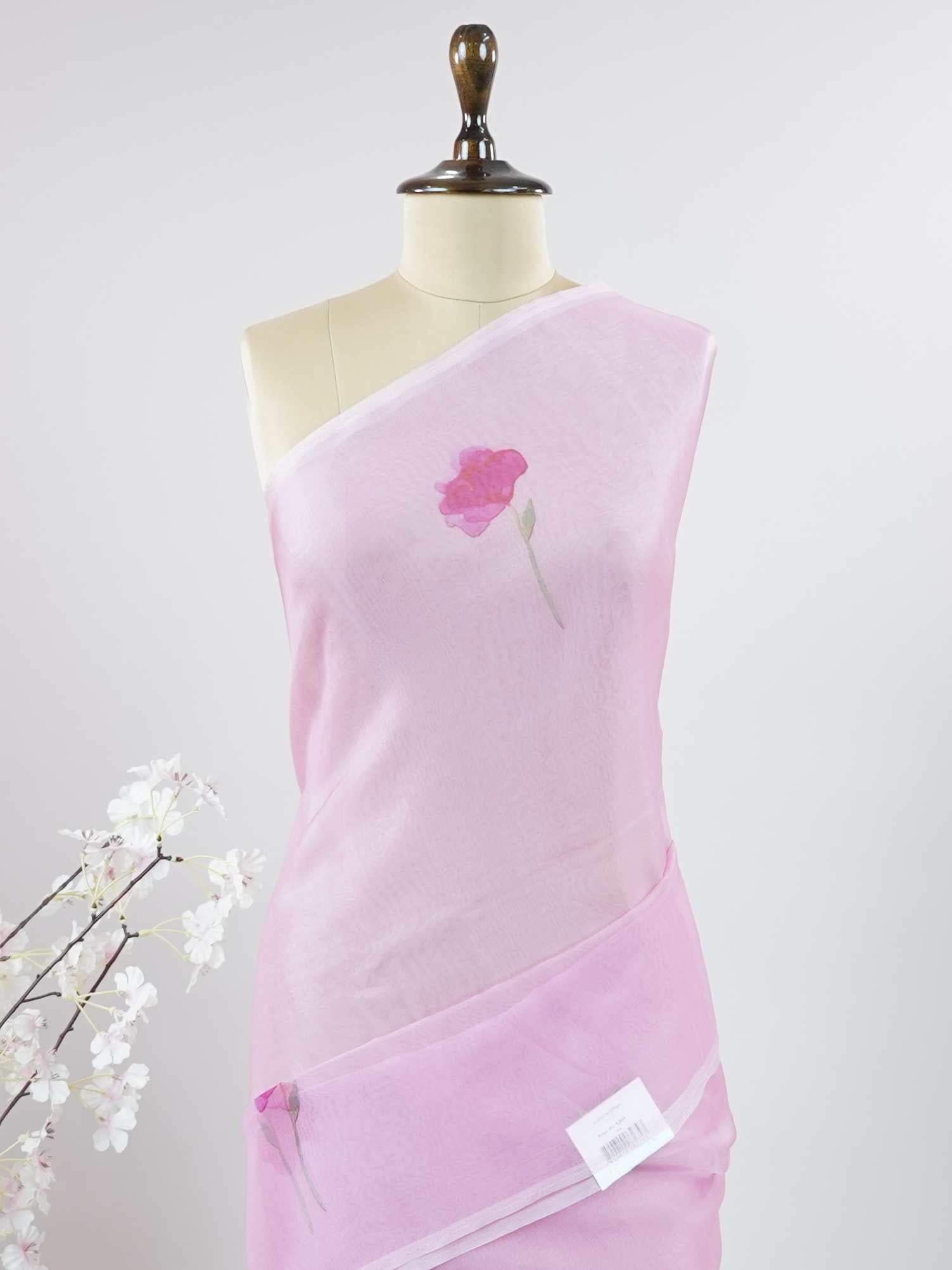 Organza Organza Kaushiki - Organza saree - Manoranjitham Weaves - Handloom Store