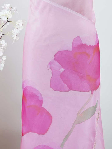 Organza Organza Kaushiki - Organza saree - Manoranjitham Weaves - Handloom Store