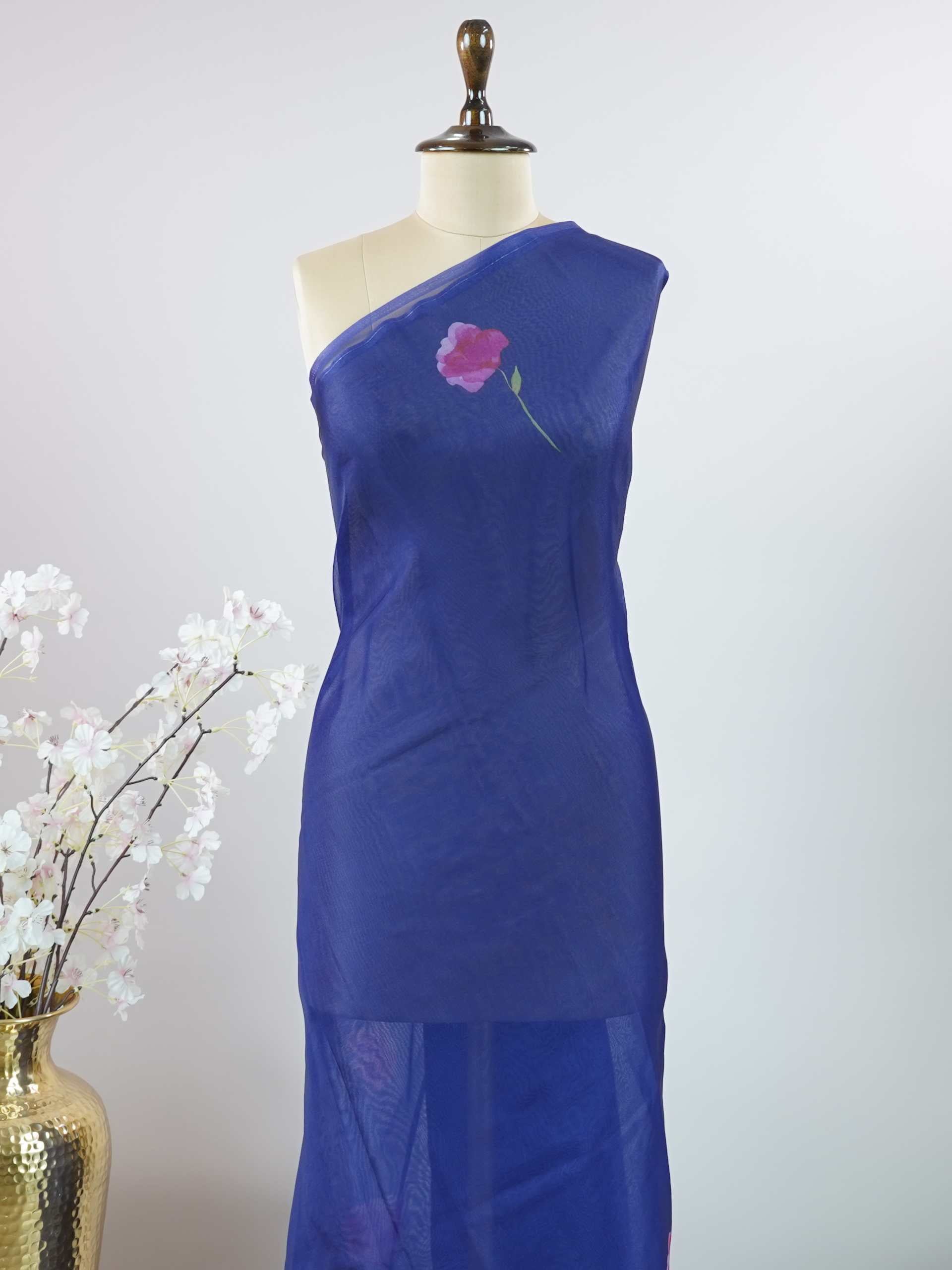Organza Organza Nitya - Organza saree - Manoranjitham Weaves - Handloom Store