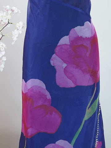 Organza Organza Nitya - Organza saree - Manoranjitham Weaves - Handloom Store