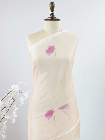 Organza Organza Kamala - Chinnon saree - Manoranjitham Weaves - Handloom Store