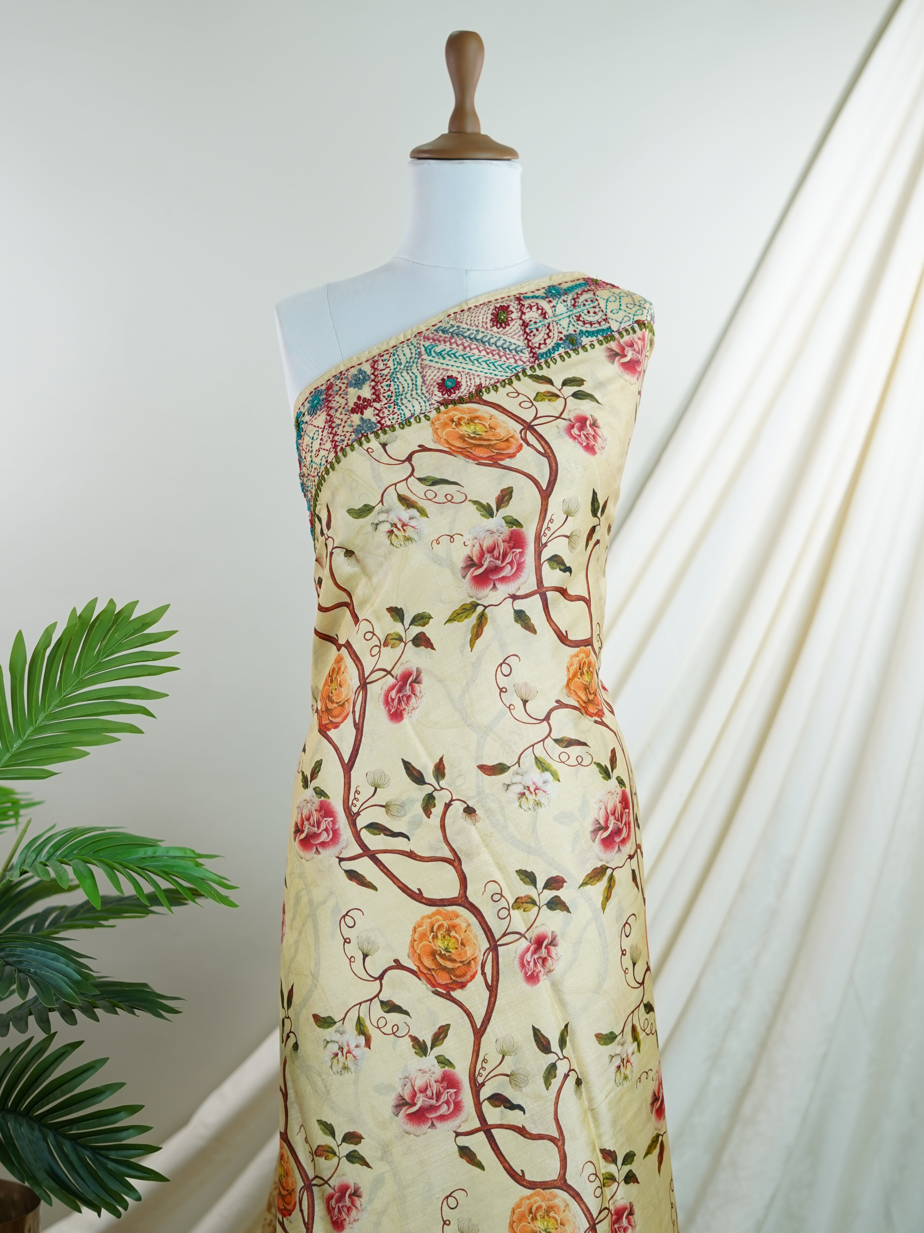 Tussar  100% Pure Tussar - Manoranjitham Weaves - Handloom Store