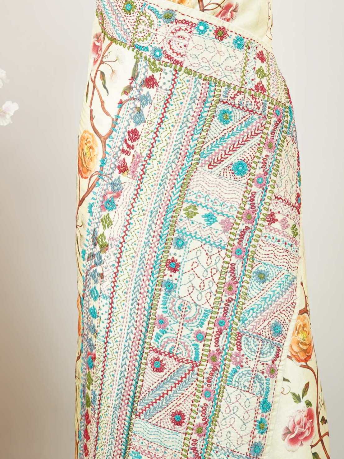 Tussar A masterpiece from Jharkhand, this 100% pure Tussar silk saree is a tribute to India’s handloom heritage. Adorned with fine weaving and delicate handwork, it’s crafted for brides and cherished occasions. Every thread reflects grace, legacy, and the artistry of skilled weavers.

#Manoranjitham #TussarSilk #HandloomElegance #JharkhandWeaves #PureTussar #BridalSarees #TraditionalCraftsmanship #WovenByHand #CelebrationWear #TimelessSilks Bhuvaneshwari - Tussar Silk Saree | Hand Embroidered - Manoranjitha