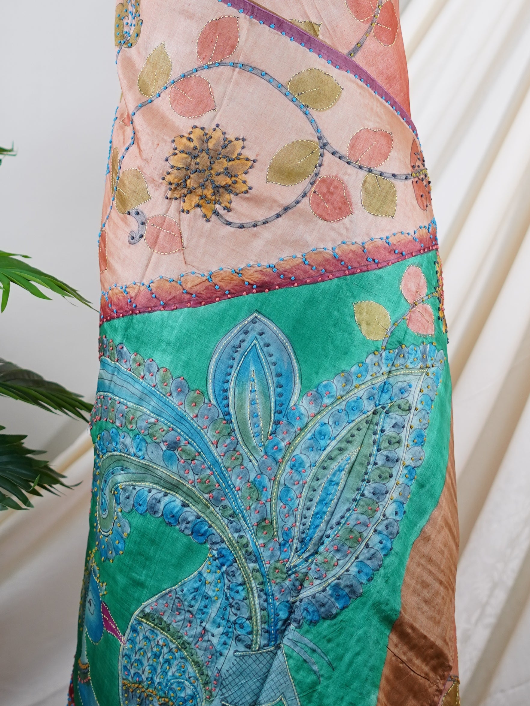 Tussar  100% Pure Tussar - Manoranjitham Weaves - Handloom Store