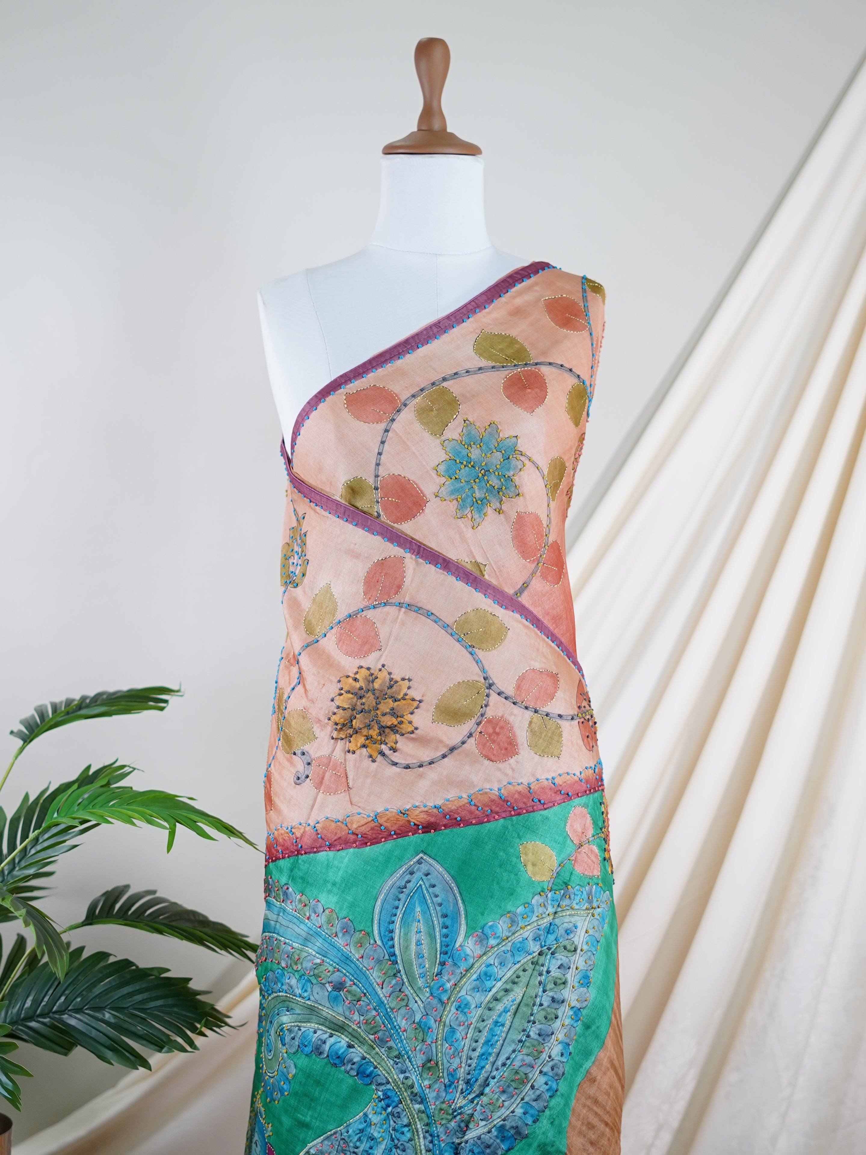 Tussar  100% Pure Tussar - Manoranjitham Weaves - Handloom Store