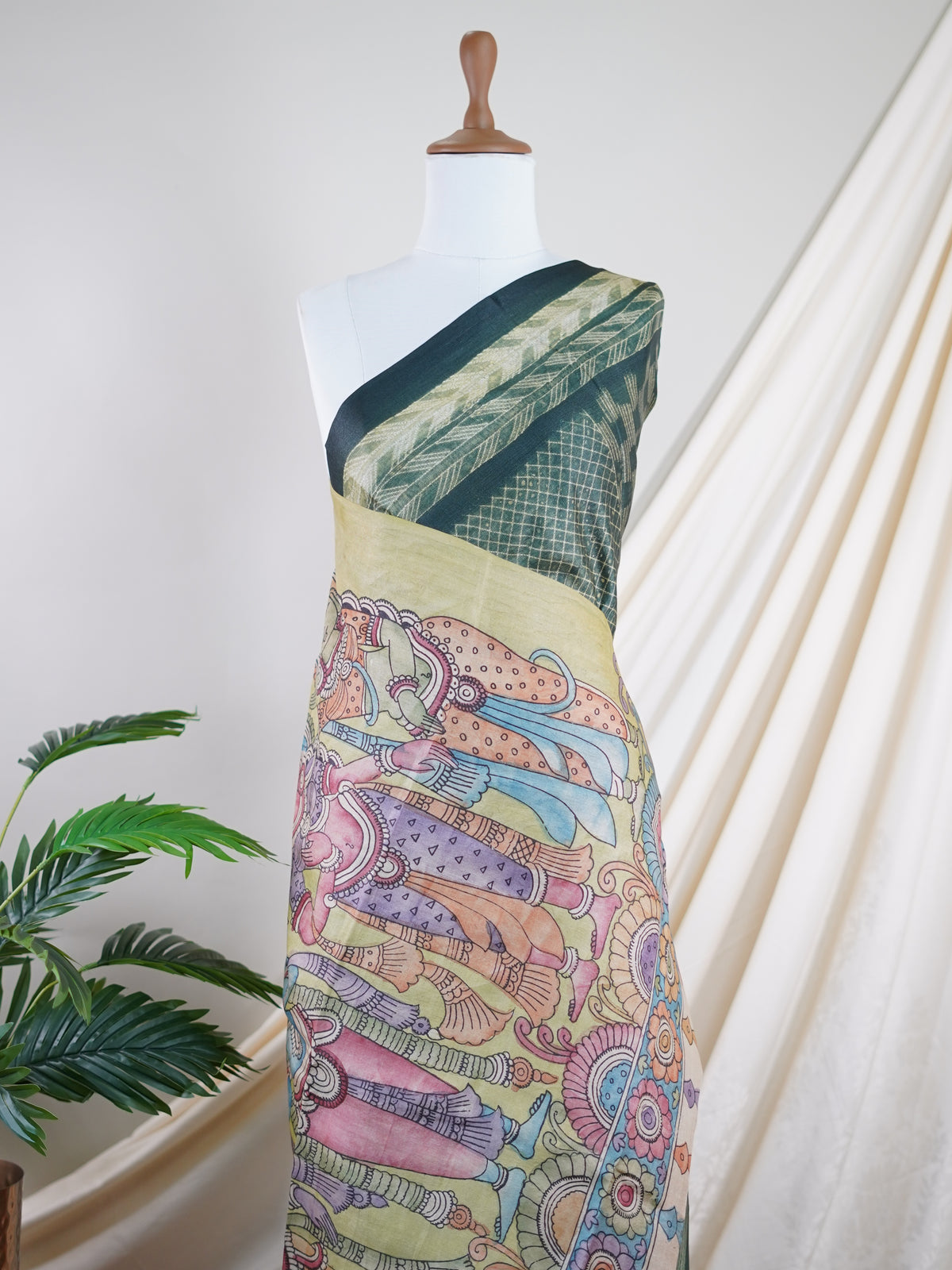 Tussar  100% Pure Tussar - Manoranjitham Weaves - Handloom Store