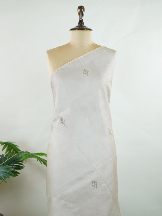 Tussar Tussar with Hand Embroidery Mahika - Manoranjitham Weaves - Handloom Store