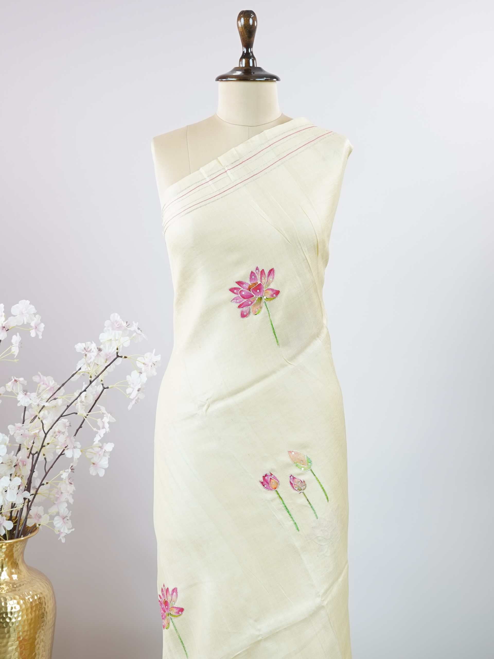 Tussar Elegant Tussar Sulochana - Tussar saree - Manoranjitham Weaves - Handloom Store