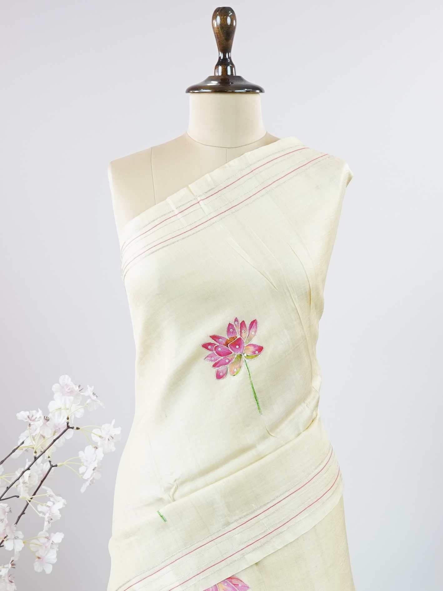 Tussar Elegant Tussar Sulochana - Tussar saree - Manoranjitham Weaves - Handloom Store