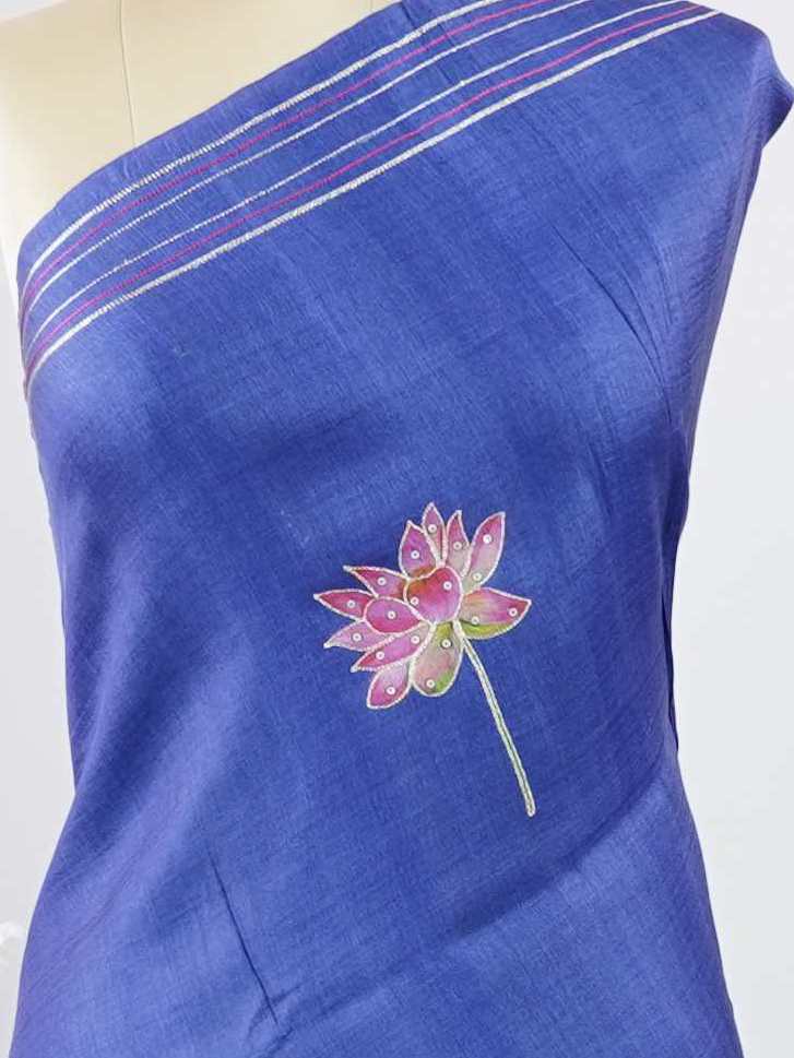 Tussar Elegant Tussar Trijata - Tussar saree - Manoranjitham Weaves - Handloom Store