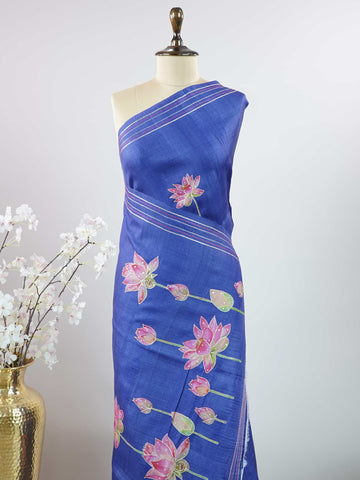 Tussar Elegant Tussar Trijata - Tussar saree - Manoranjitham Weaves - Handloom Store