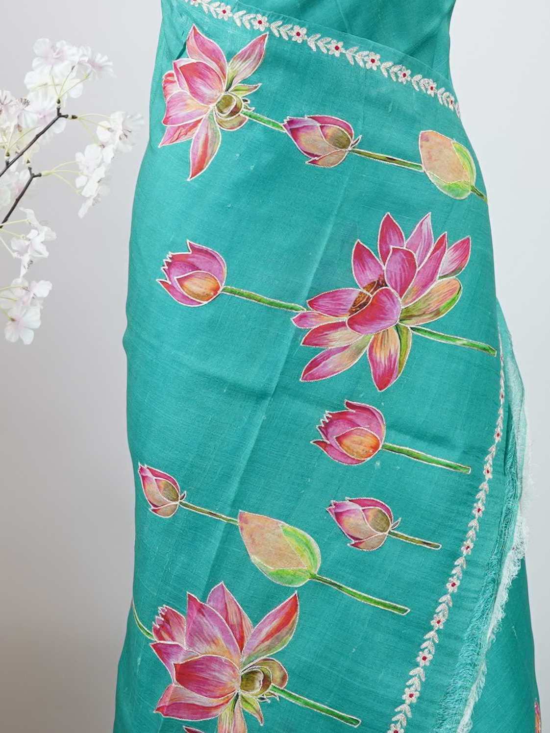 Tussar Elegant Tussar Shaivya - Tussar saree - Manoranjitham Weaves - Handloom Store