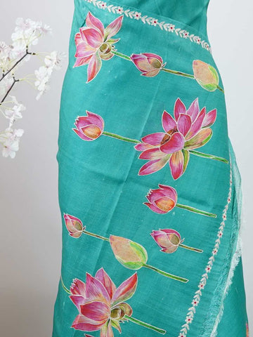 Tussar Elegant Tussar Shaivya - Tussar saree - Manoranjitham Weaves - Handloom Store