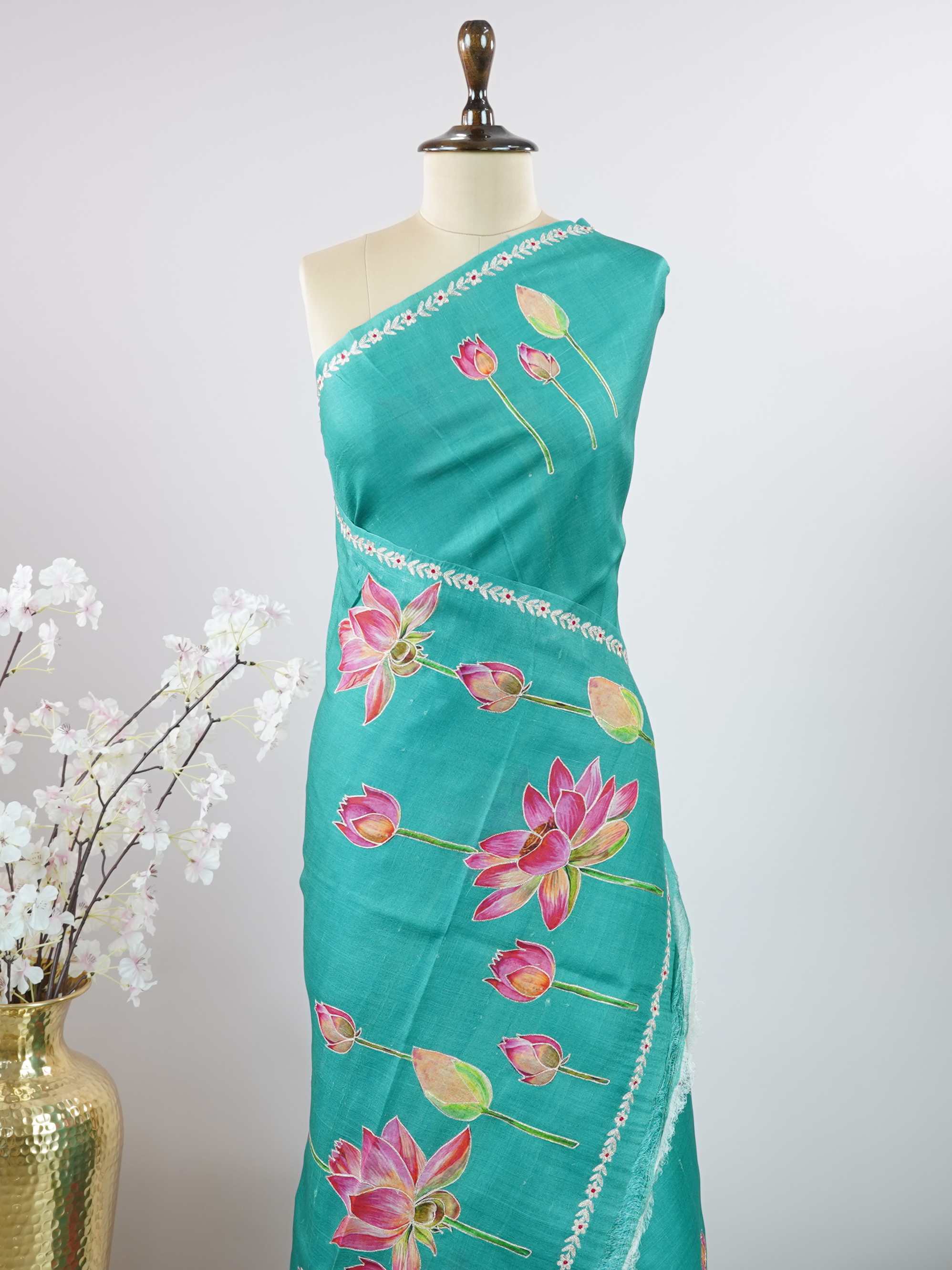 Tussar Elegant Tussar Shaivya - Tussar saree - Manoranjitham Weaves - Handloom Store