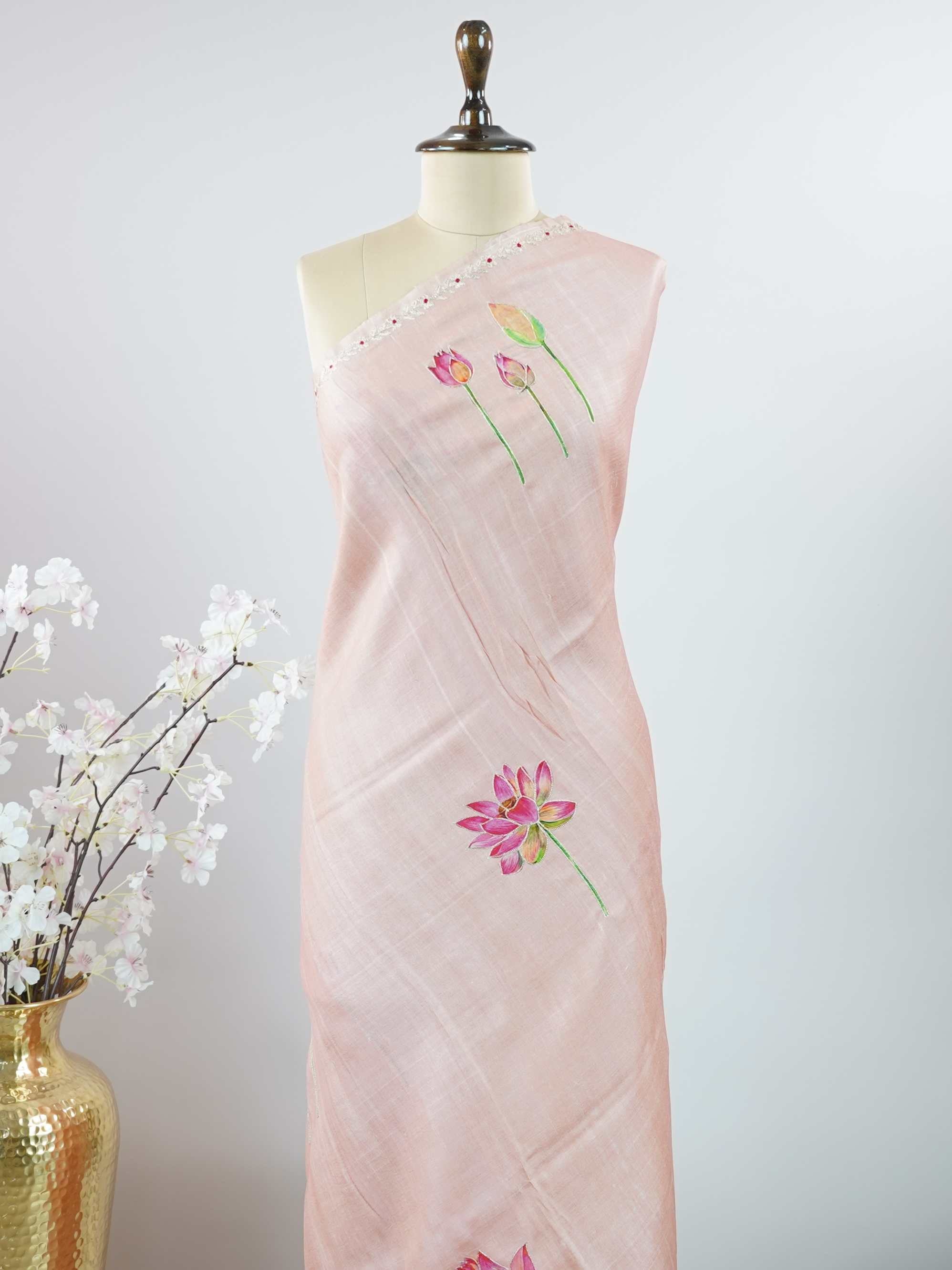 Tussar Elegant Tussar Sulabha - Tussar saree - Manoranjitham Weaves - Handloom Store