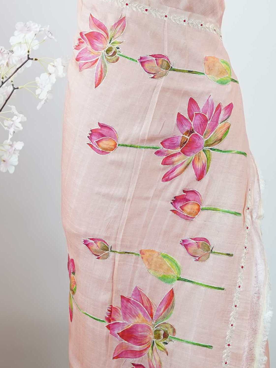 Tussar Elegant Tussar Sulabha - Tussar saree - Manoranjitham Weaves - Handloom Store