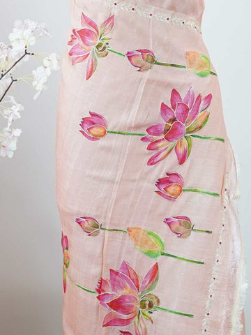 Tussar Elegant Tussar Sulabha - Tussar saree - Manoranjitham Weaves - Handloom Store