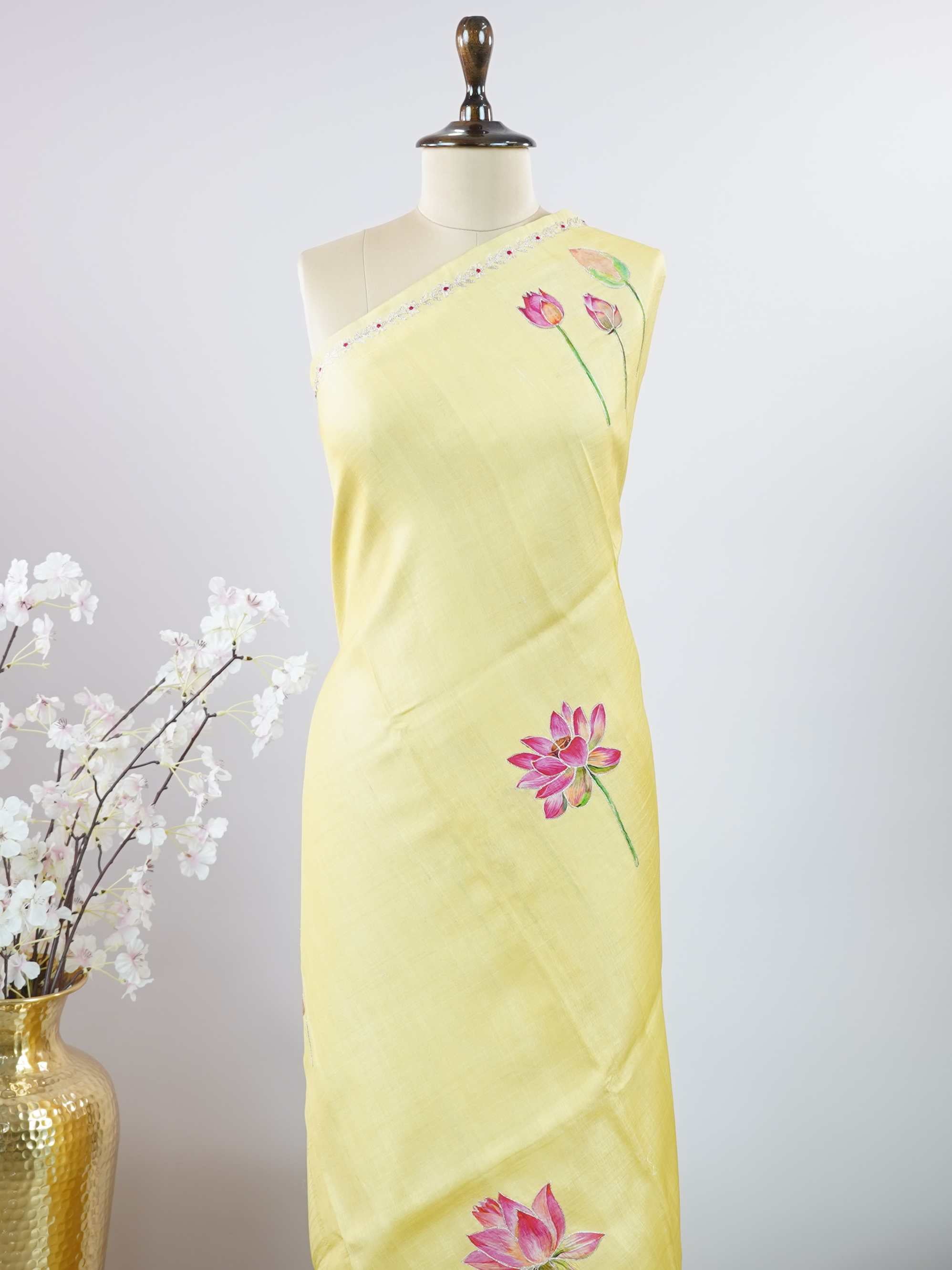 Tussar Elegant Tussar Maitreyi - Tussar saree - Manoranjitham Weaves - Handloom Store