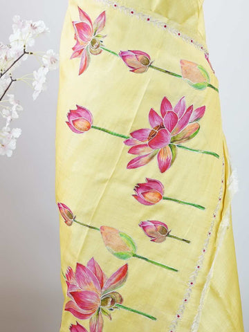 Tussar Elegant Tussar Maitreyi - Tussar saree - Manoranjitham Weaves - Handloom Store