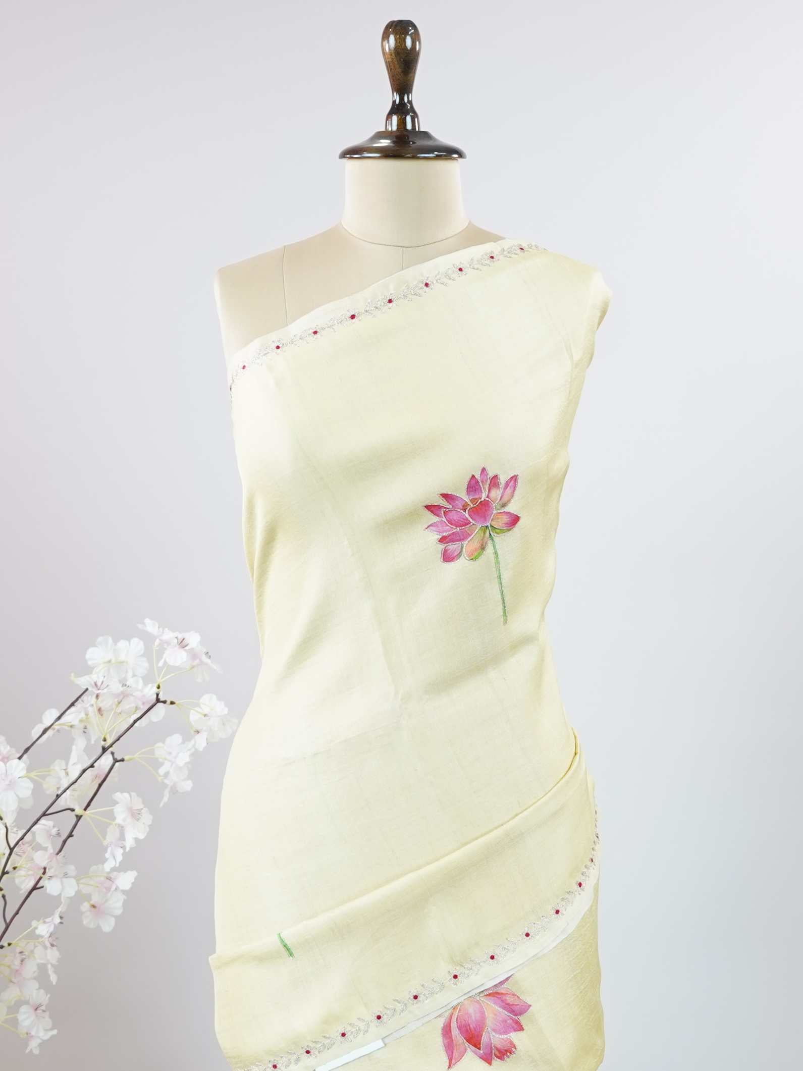 Tussar Elegant Tussar Jalandhara - Tussar saree - Manoranjitham Weaves - Handloom Store