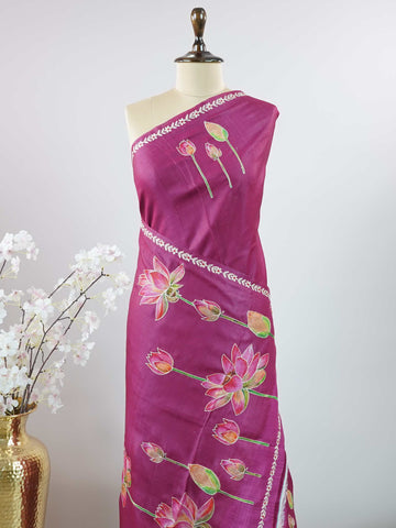 Tussar Elegant Tussar Amba - Tussar saree - Manoranjitham Weaves - Handloom Store