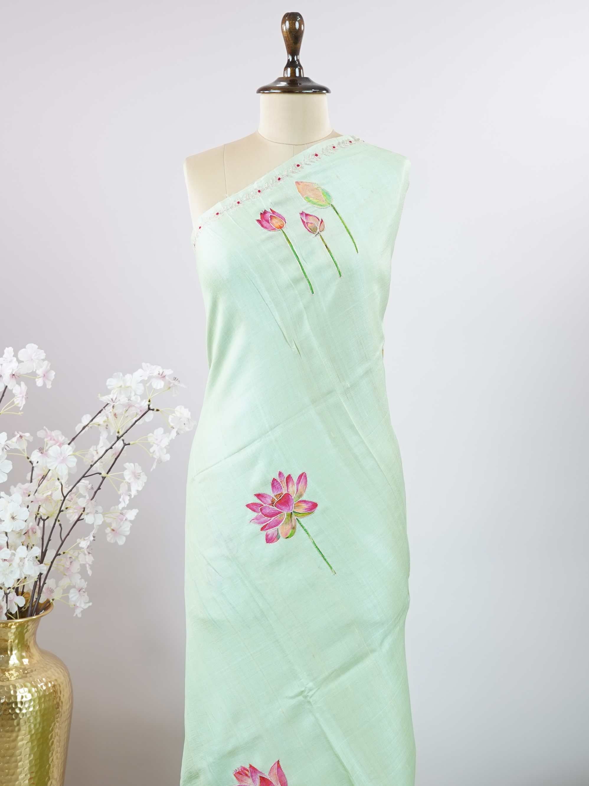Tussar Elegant Tussar Chitrangada - Tussar saree - Manoranjitham Weaves - Handloom Store