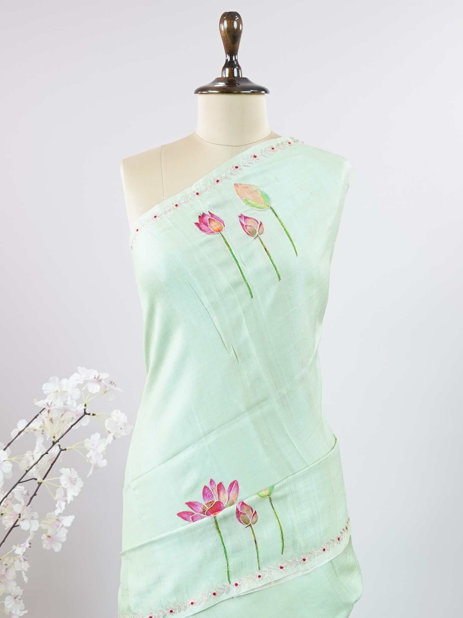 Tussar Elegant Tussar Chitrangada - Tussar saree - Manoranjitham Weaves - Handloom Store