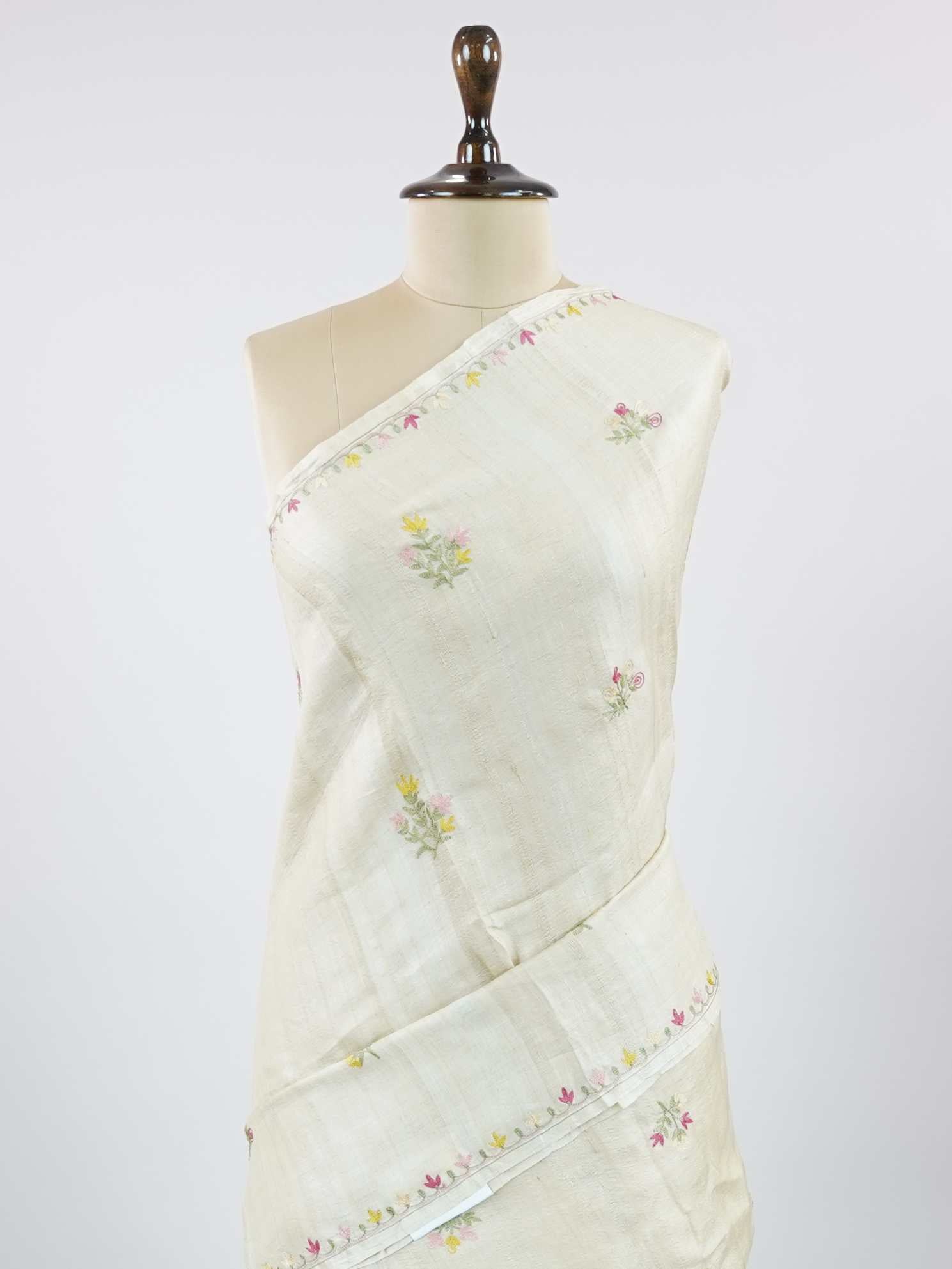 Tussar Elegant Tussar Subhadra - Tussar saree - Manoranjitham Weaves - Handloom Store