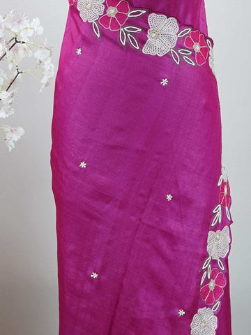 Tussar Elegant Tussar Pritha - Tussar saree - Manoranjitham Weaves - Handloom Store