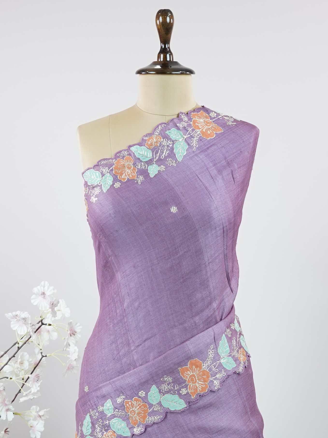 Tussar Elegant Tussar Ambika - Tussar saree - Manoranjitham Weaves - Handloom Store