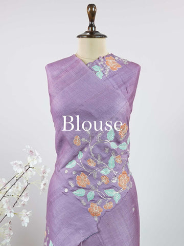 Tussar Elegant Tussar Ambika - Tussar saree - Manoranjitham Weaves - Handloom Store