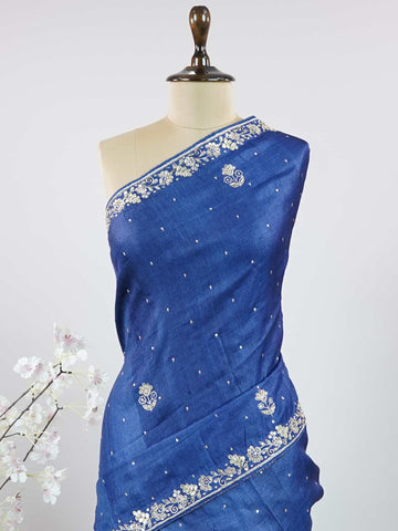 Tussar Elegant Tussar Bhanumati - Vidharbha Tussar saree - Manoranjitham Weaves - Handloom Store