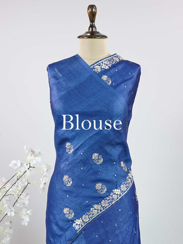 Tussar Elegant Tussar Bhanumati - Vidharbha Tussar saree - Manoranjitham Weaves - Handloom Store