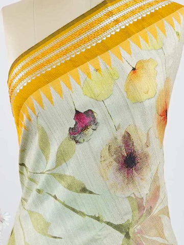 Tussar Elegant Tussar Indumati - Vidharbha Tussar saree - Manoranjitham Weaves - Handloom Store